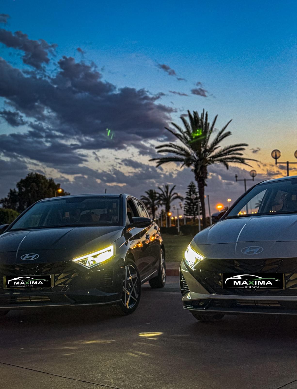 Hyundai i20 en location chez Maxima Rent Car Tunis